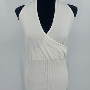 Old-navy Women's Cream and White Vest